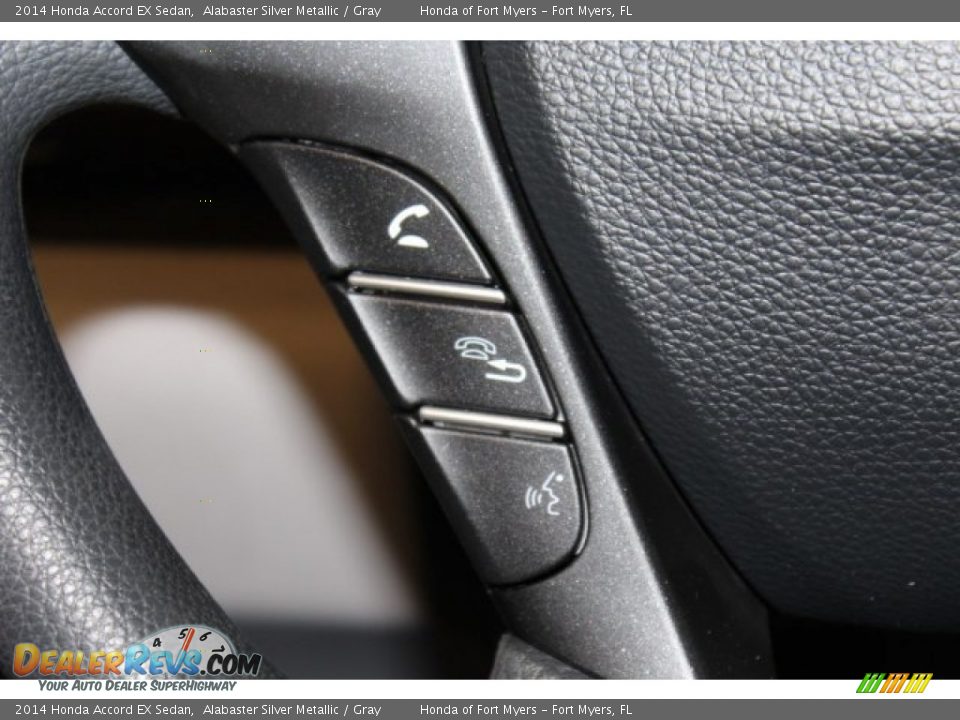 2014 Honda Accord EX Sedan Alabaster Silver Metallic / Gray Photo #15