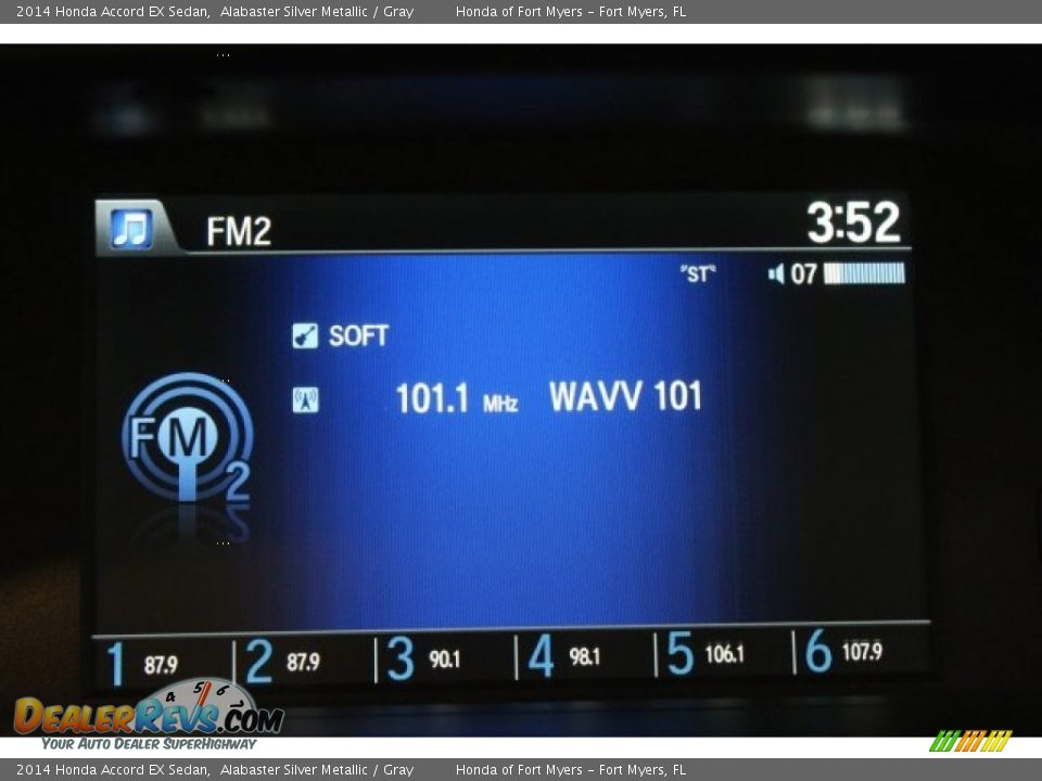 2014 Honda Accord EX Sedan Alabaster Silver Metallic / Gray Photo #18