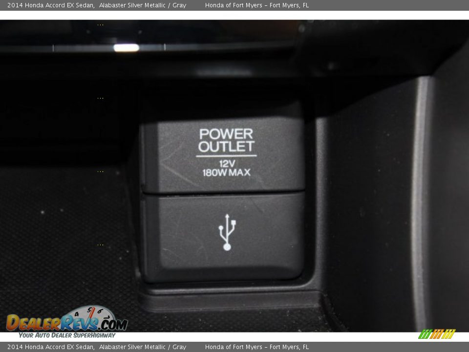 2014 Honda Accord EX Sedan Alabaster Silver Metallic / Gray Photo #22