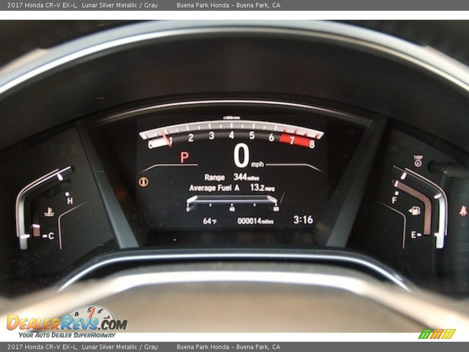 2017 Honda CR-V EX-L Lunar Silver Metallic / Gray Photo #16