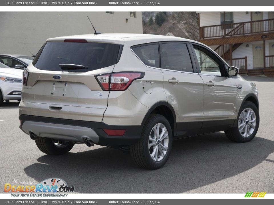 2017 Ford Escape SE 4WD White Gold / Charcoal Black Photo #3