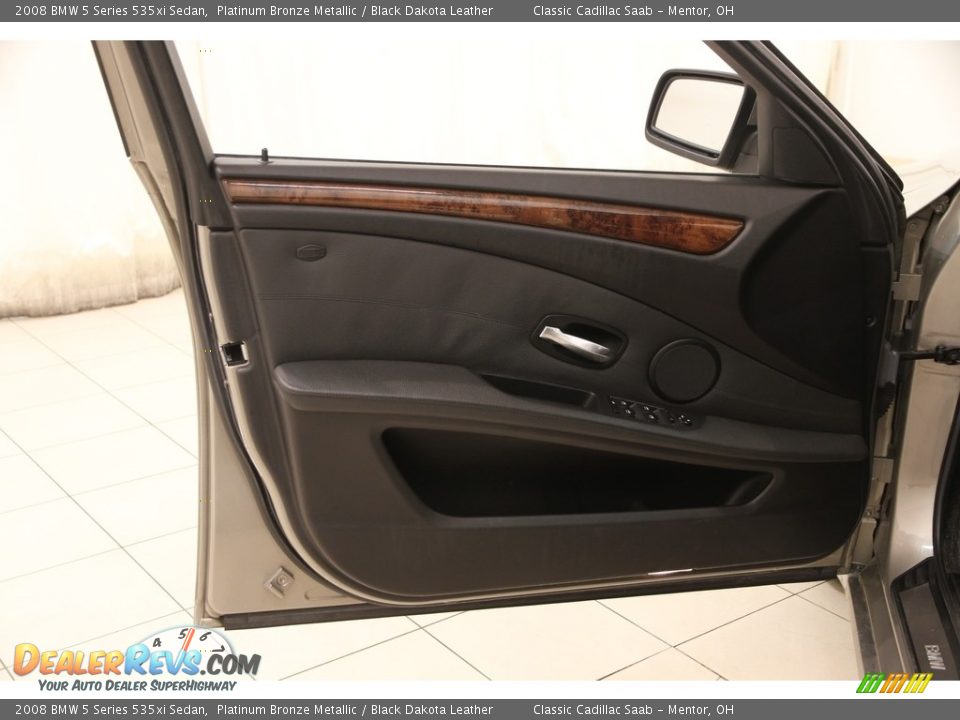 2008 BMW 5 Series 535xi Sedan Platinum Bronze Metallic / Black Dakota Leather Photo #4