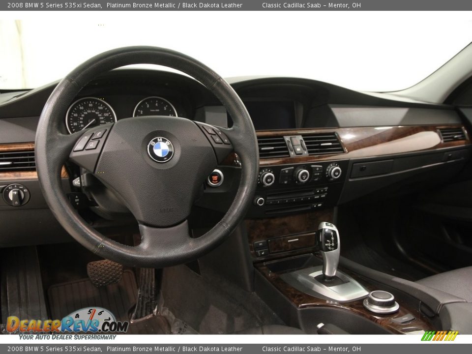 2008 BMW 5 Series 535xi Sedan Platinum Bronze Metallic / Black Dakota Leather Photo #6