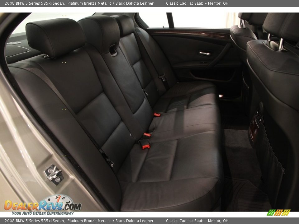 2008 BMW 5 Series 535xi Sedan Platinum Bronze Metallic / Black Dakota Leather Photo #18