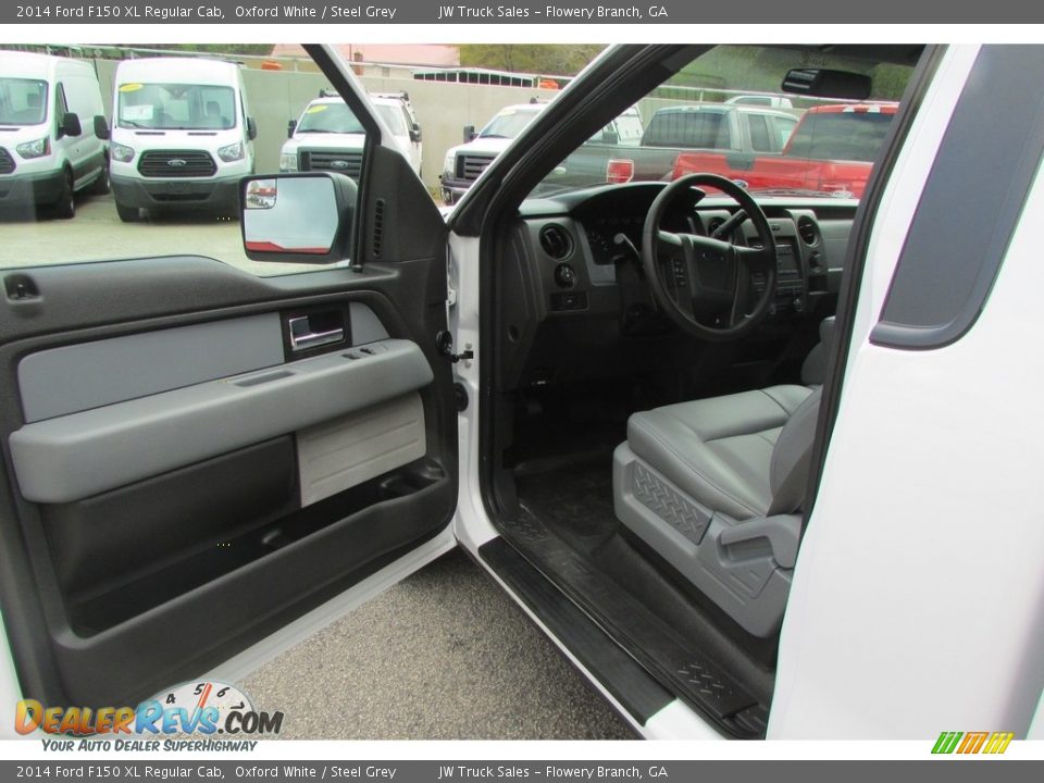 2014 Ford F150 XL Regular Cab Oxford White / Steel Grey Photo #12