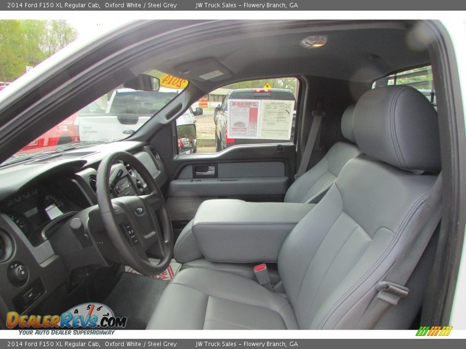 2014 Ford F150 XL Regular Cab Oxford White / Steel Grey Photo #14