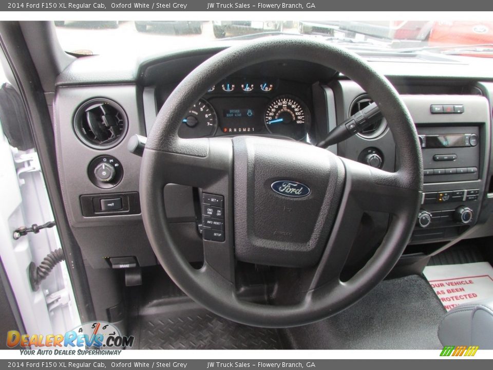 2014 Ford F150 XL Regular Cab Oxford White / Steel Grey Photo #15