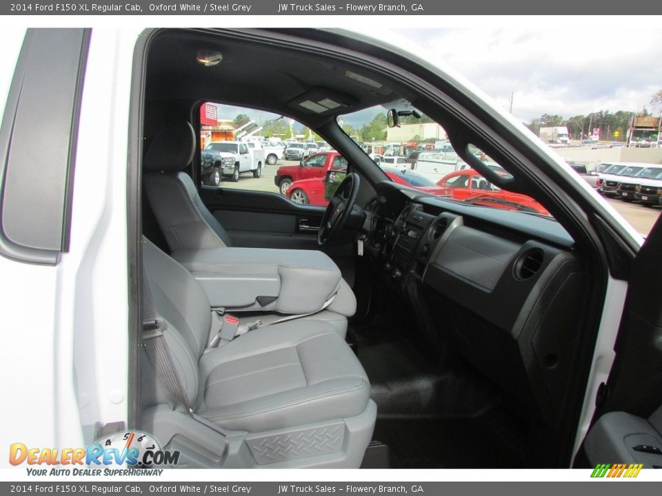 2014 Ford F150 XL Regular Cab Oxford White / Steel Grey Photo #19