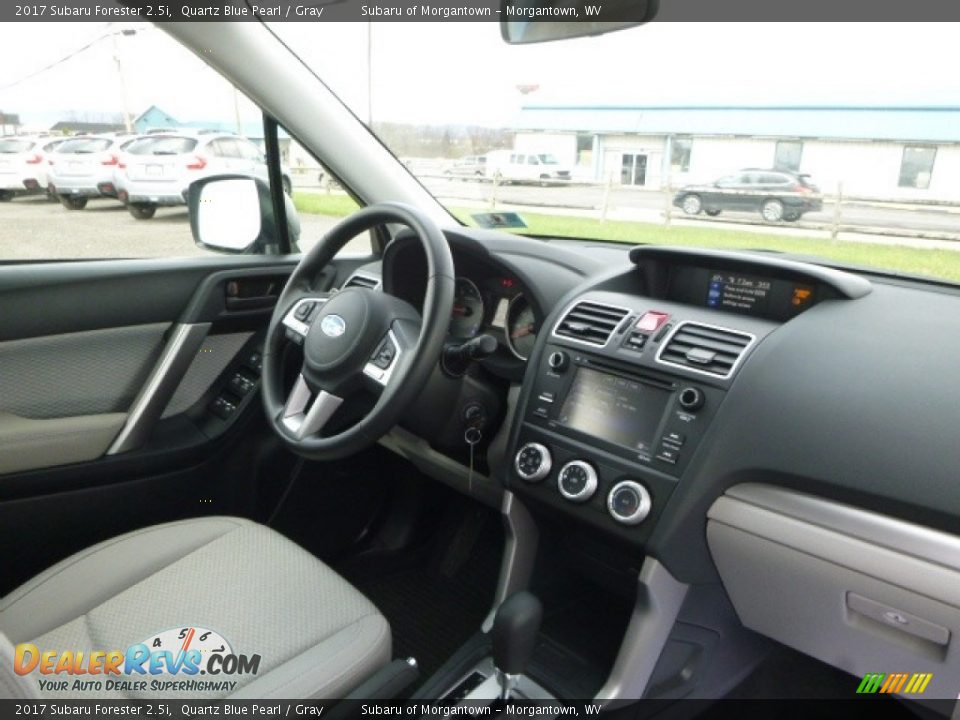 2017 Subaru Forester 2.5i Quartz Blue Pearl / Gray Photo #5
