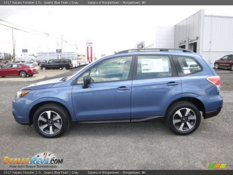 2017 Subaru Forester 2.5i Quartz Blue Pearl / Gray Photo #10