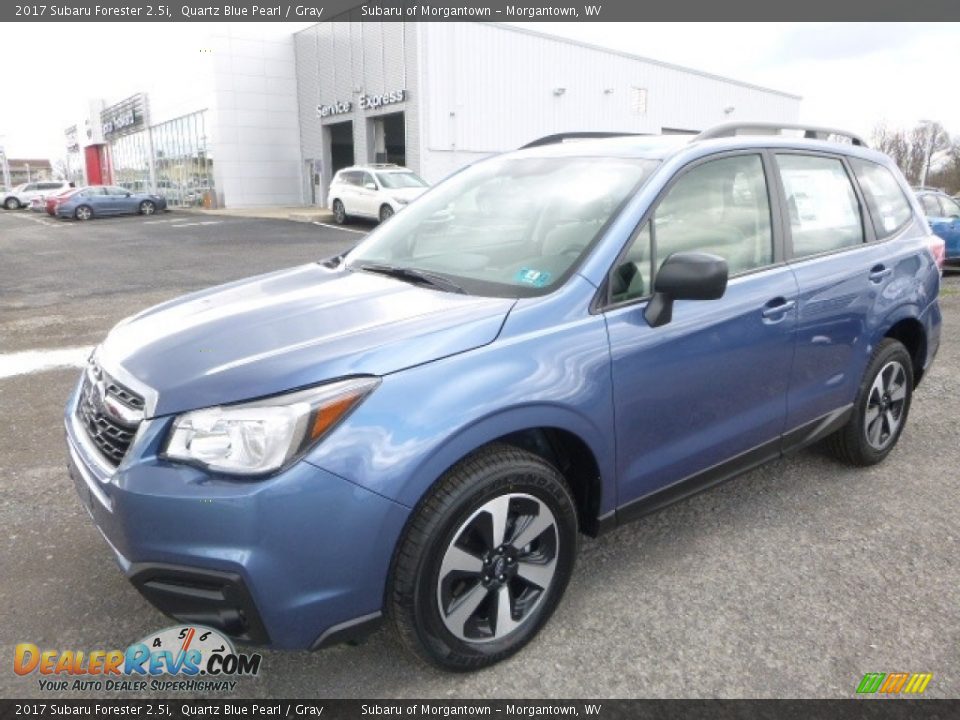 2017 Subaru Forester 2.5i Quartz Blue Pearl / Gray Photo #11