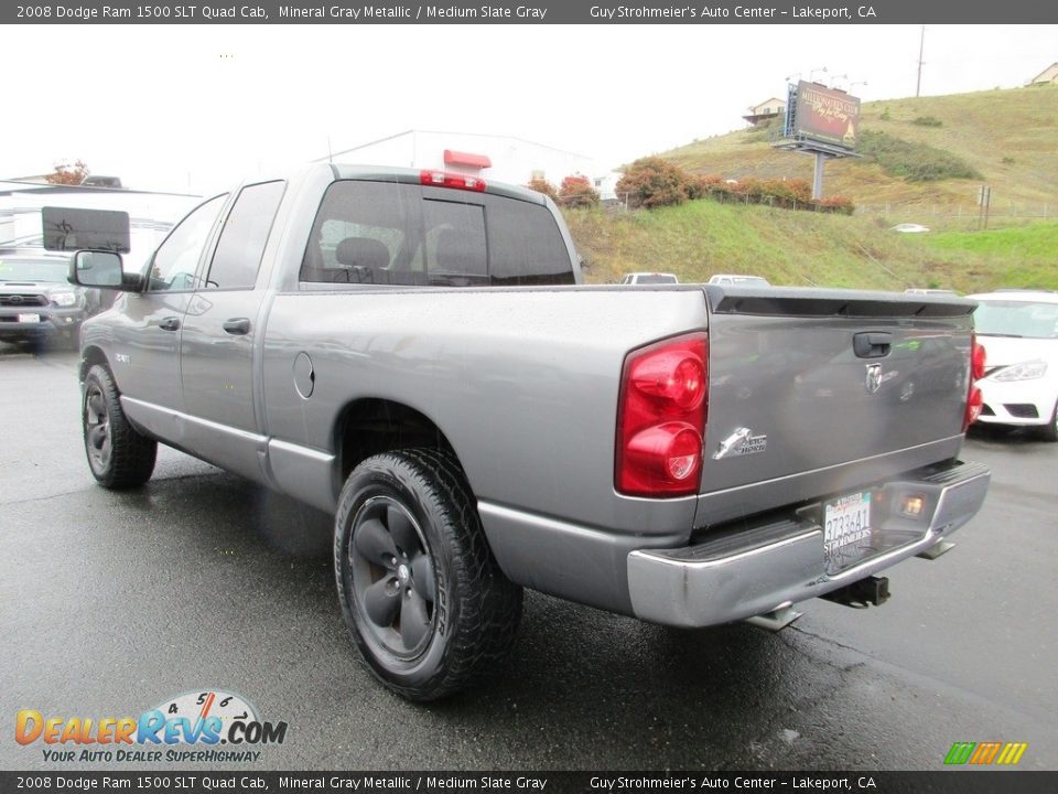 2008 Dodge Ram 1500 SLT Quad Cab Mineral Gray Metallic / Medium Slate Gray Photo #5