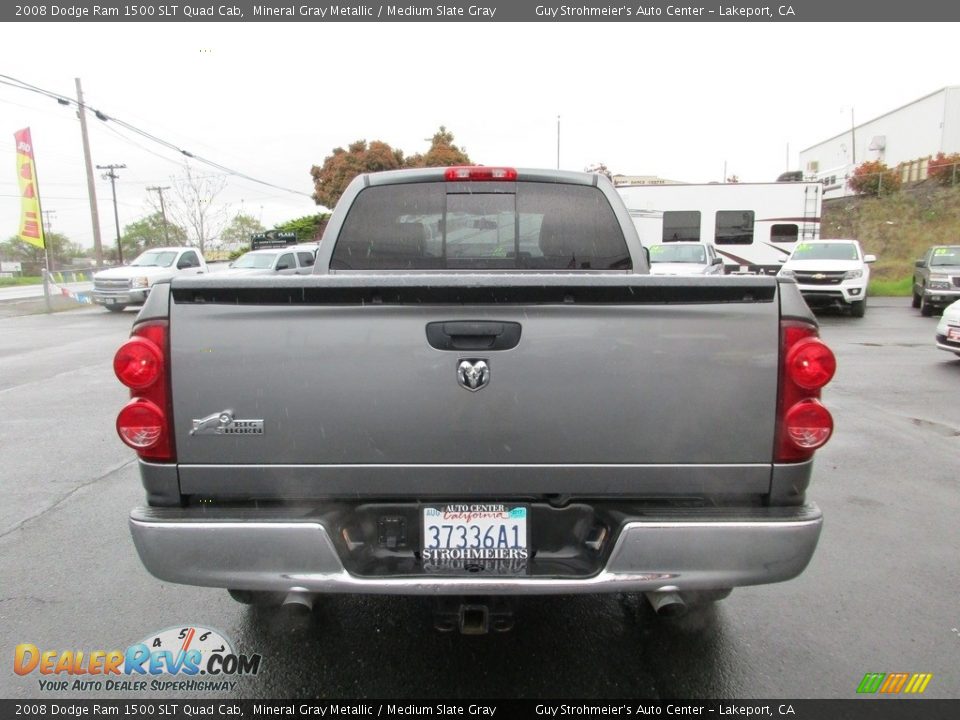 2008 Dodge Ram 1500 SLT Quad Cab Mineral Gray Metallic / Medium Slate Gray Photo #6