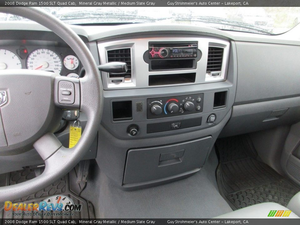 2008 Dodge Ram 1500 SLT Quad Cab Mineral Gray Metallic / Medium Slate Gray Photo #14