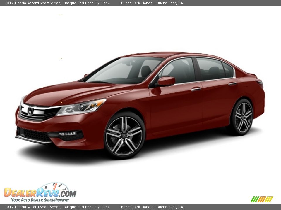 2017 Honda Accord Sport Sedan Basque Red Pearl II / Black Photo #17