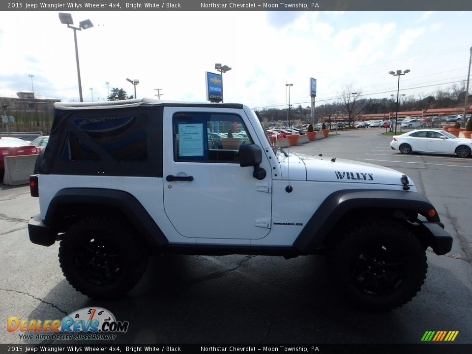 2015 Jeep Wrangler Willys Wheeler 4x4 Bright White / Black Photo #12