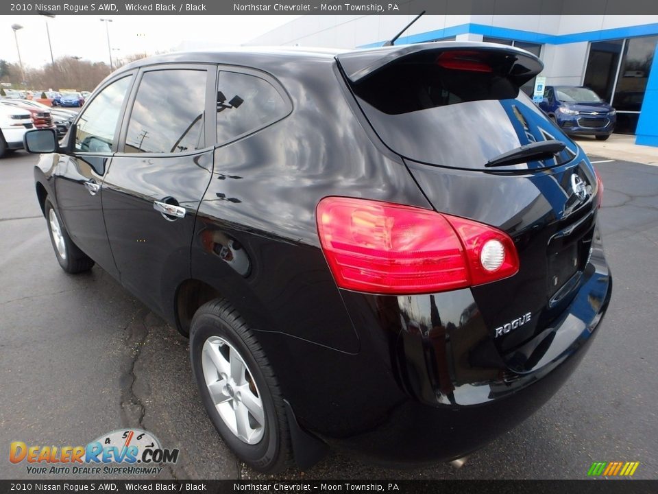 2010 Nissan Rogue S AWD Wicked Black / Black Photo #4