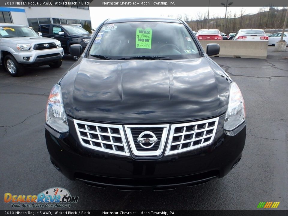 2010 Nissan Rogue S AWD Wicked Black / Black Photo #13