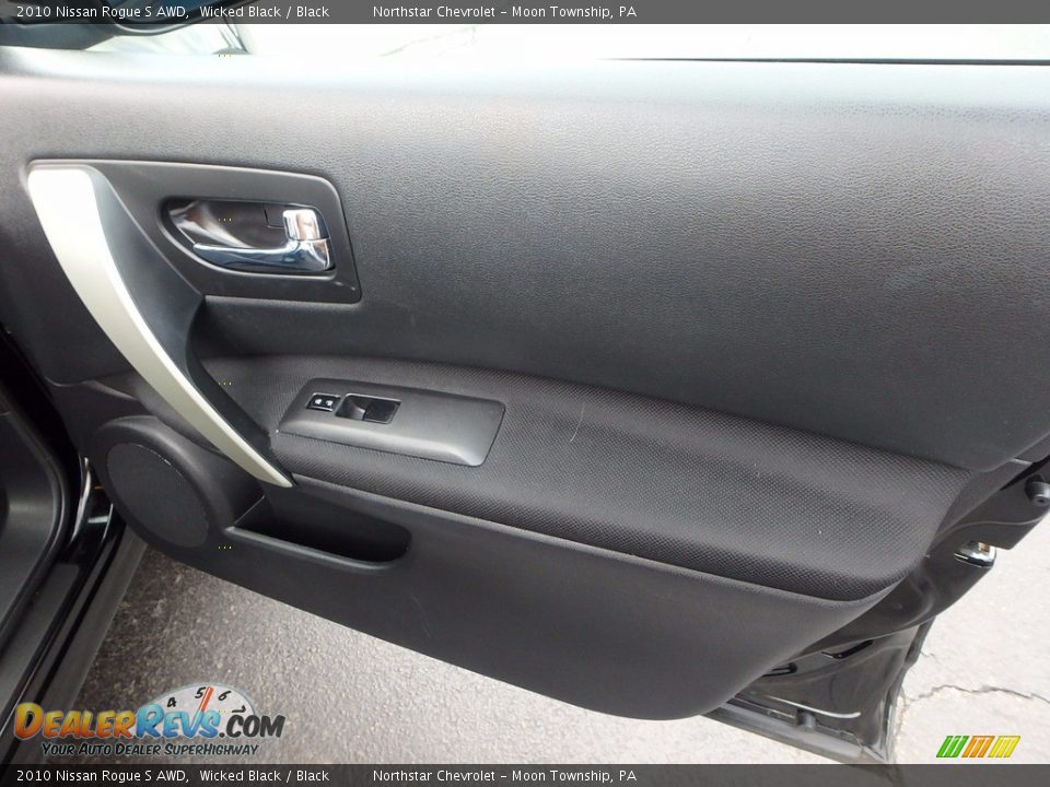 2010 Nissan Rogue S AWD Wicked Black / Black Photo #17