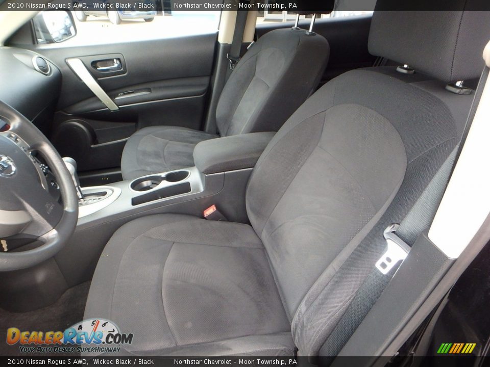 2010 Nissan Rogue S AWD Wicked Black / Black Photo #20