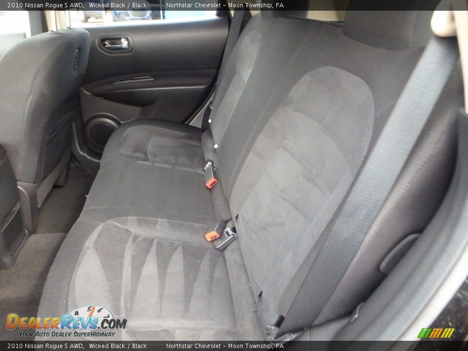 2010 Nissan Rogue S AWD Wicked Black / Black Photo #21