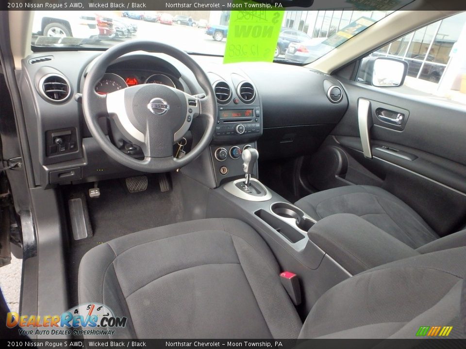 2010 Nissan Rogue S AWD Wicked Black / Black Photo #22