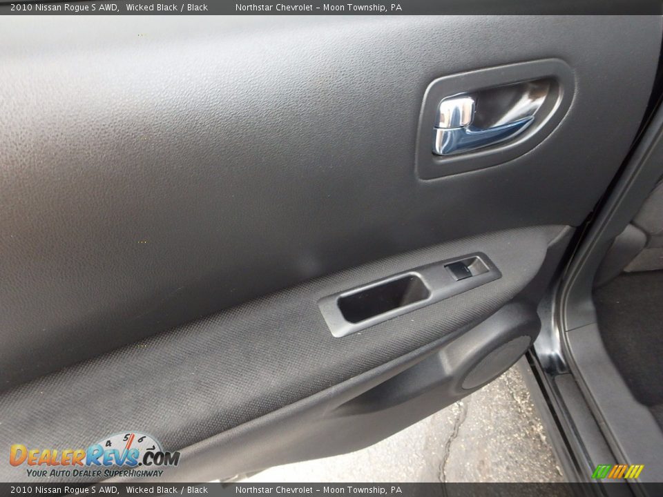 2010 Nissan Rogue S AWD Wicked Black / Black Photo #23