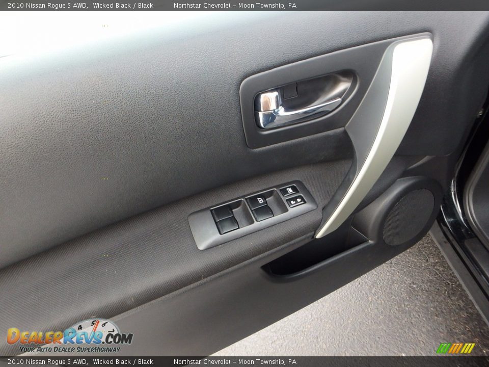 2010 Nissan Rogue S AWD Wicked Black / Black Photo #24