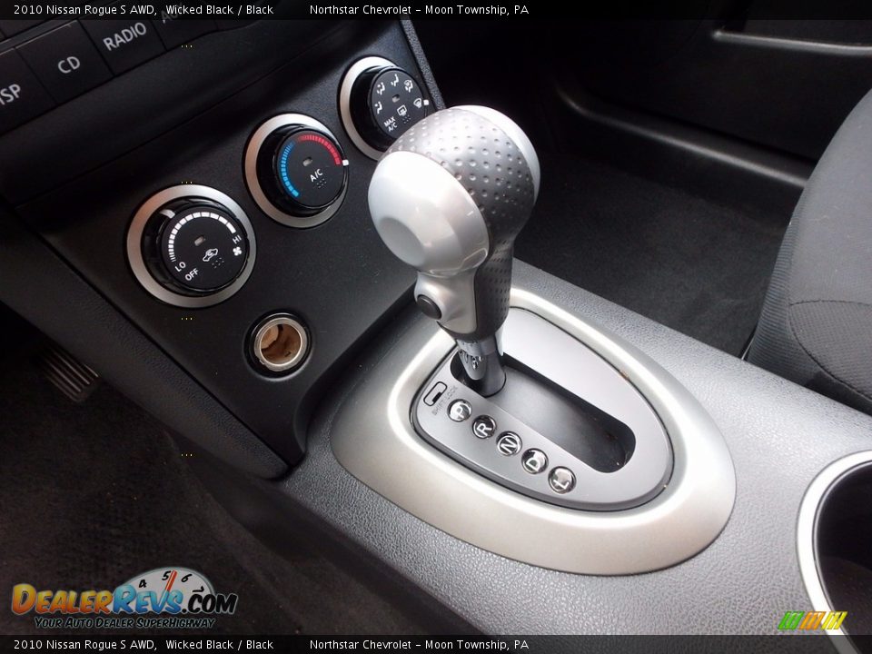 2010 Nissan Rogue S AWD Wicked Black / Black Photo #26