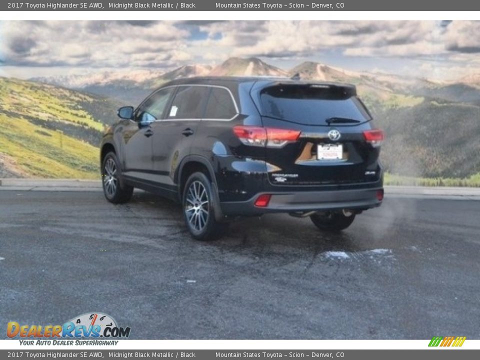 2017 Toyota Highlander SE AWD Midnight Black Metallic / Black Photo #3