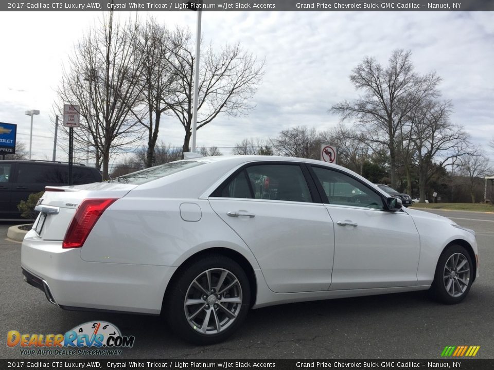 2017 Cadillac CTS Luxury AWD Crystal White Tricoat / Light Platinum w/Jet Black Accents Photo #4