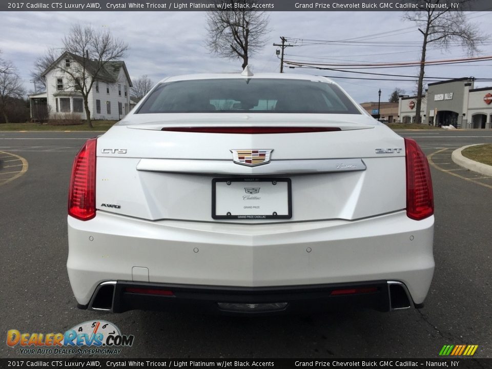 2017 Cadillac CTS Luxury AWD Crystal White Tricoat / Light Platinum w/Jet Black Accents Photo #5