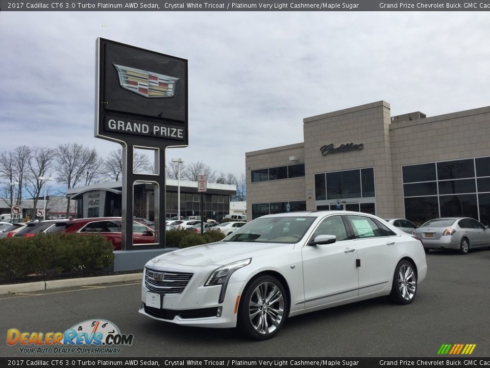 2017 Cadillac CT6 3.0 Turbo Platinum AWD Sedan Crystal White Tricoat / Platinum Very Light Cashmere/Maple Sugar Photo #1