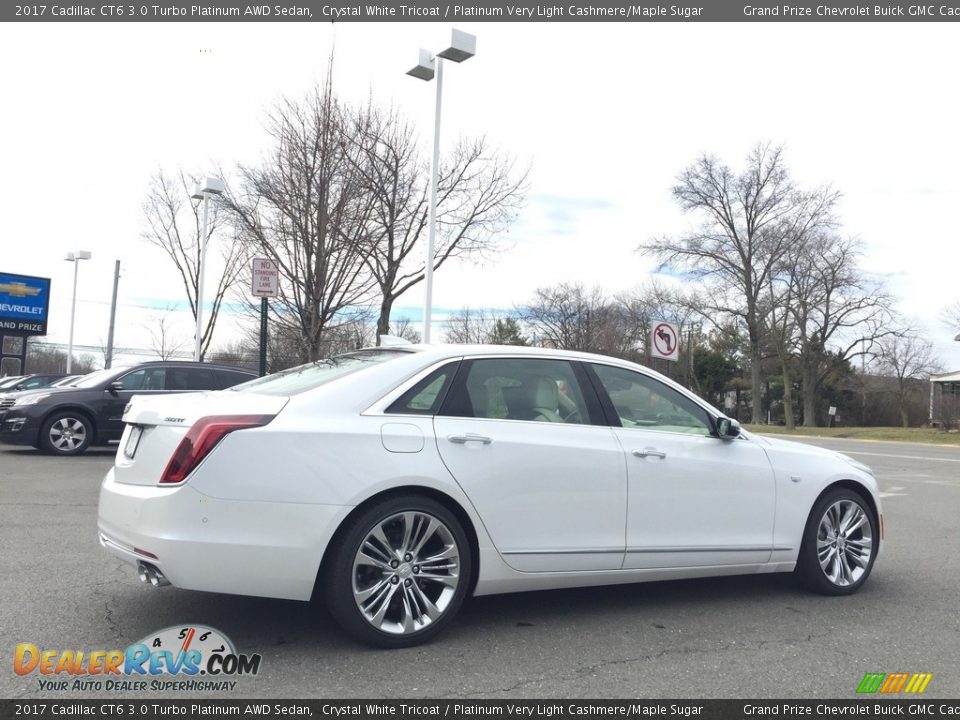 2017 Cadillac CT6 3.0 Turbo Platinum AWD Sedan Crystal White Tricoat / Platinum Very Light Cashmere/Maple Sugar Photo #4