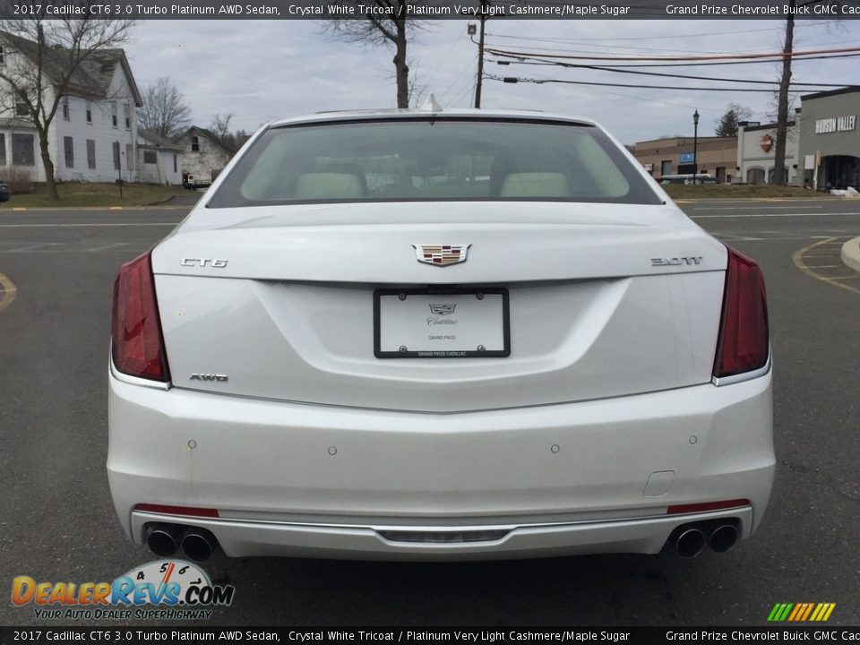 2017 Cadillac CT6 3.0 Turbo Platinum AWD Sedan Crystal White Tricoat / Platinum Very Light Cashmere/Maple Sugar Photo #5