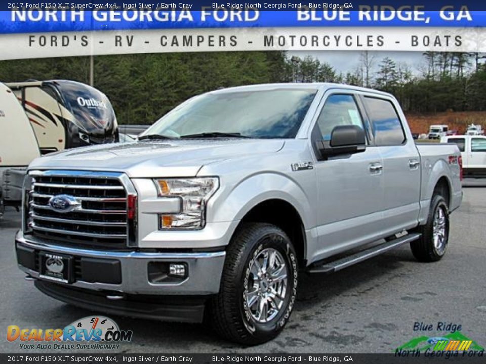 2017 Ford F150 XLT SuperCrew 4x4 Ingot Silver / Earth Gray Photo #1