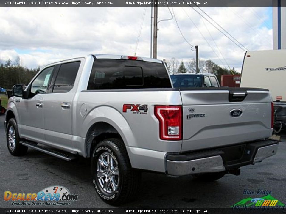 2017 Ford F150 XLT SuperCrew 4x4 Ingot Silver / Earth Gray Photo #3