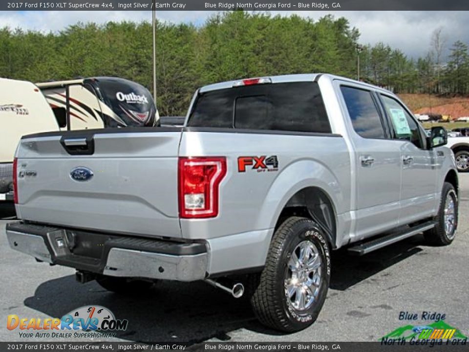 2017 Ford F150 XLT SuperCrew 4x4 Ingot Silver / Earth Gray Photo #6