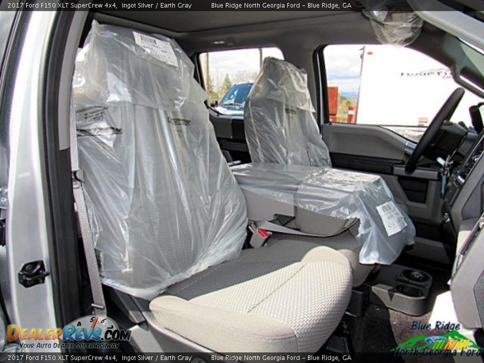 2017 Ford F150 XLT SuperCrew 4x4 Ingot Silver / Earth Gray Photo #12