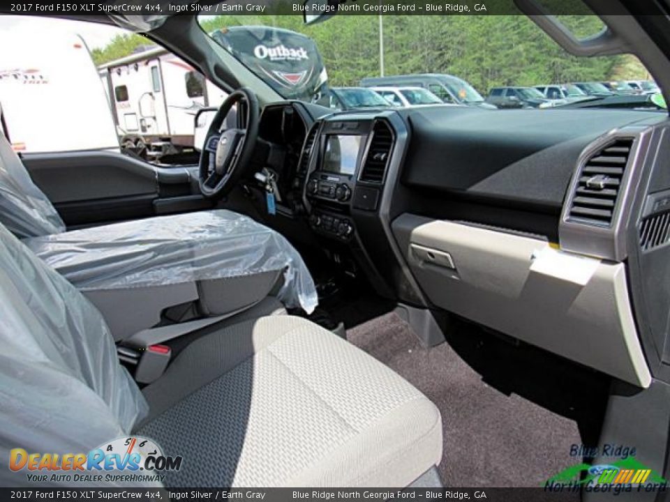 2017 Ford F150 XLT SuperCrew 4x4 Ingot Silver / Earth Gray Photo #34