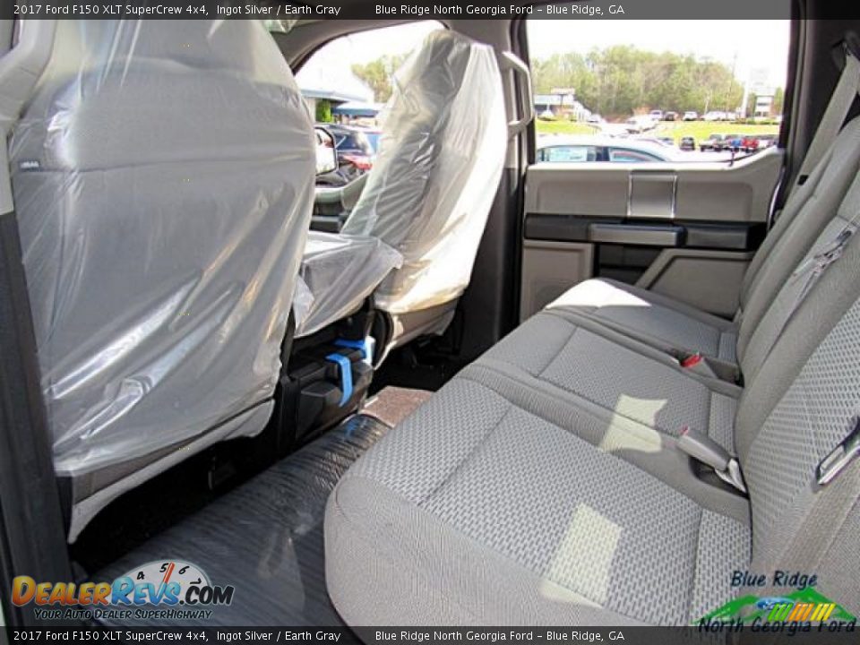 2017 Ford F150 XLT SuperCrew 4x4 Ingot Silver / Earth Gray Photo #35