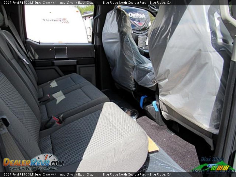 2017 Ford F150 XLT SuperCrew 4x4 Ingot Silver / Earth Gray Photo #36