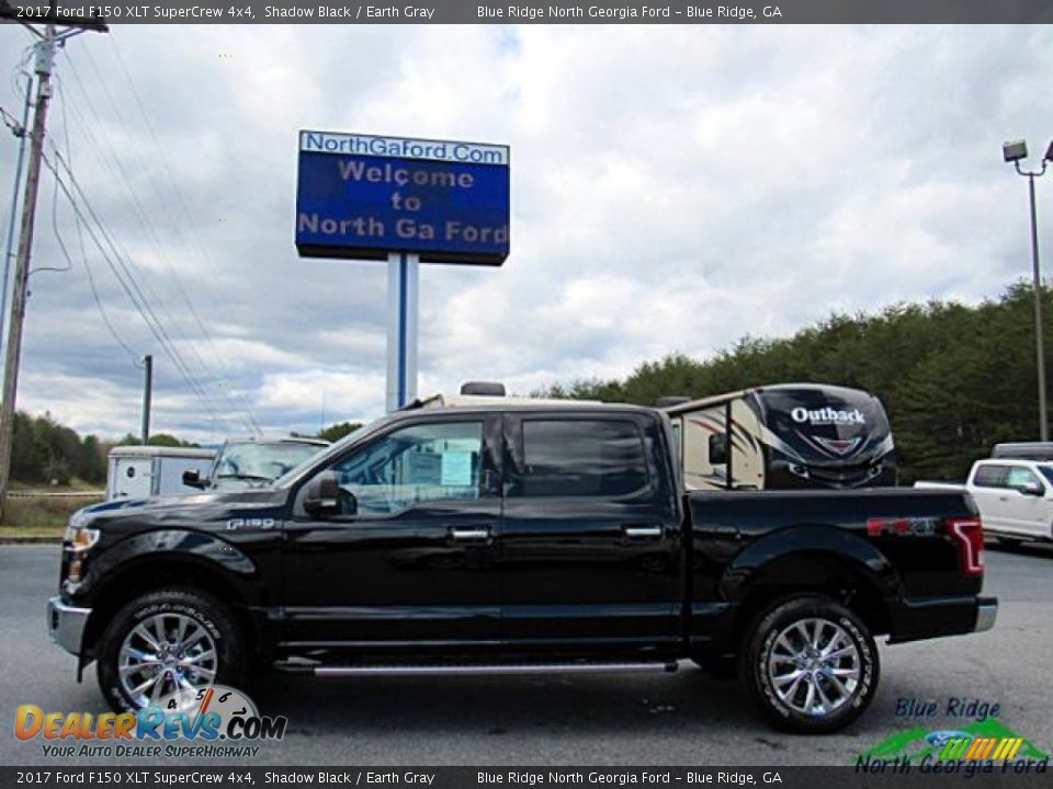2017 Ford F150 XLT SuperCrew 4x4 Shadow Black / Earth Gray Photo #2