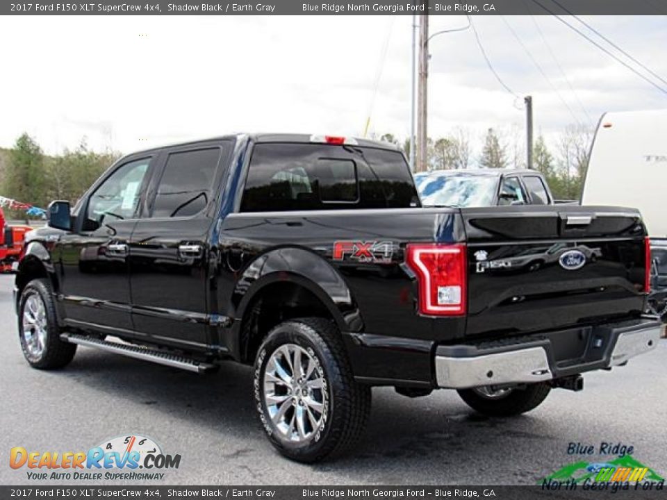 2017 Ford F150 XLT SuperCrew 4x4 Shadow Black / Earth Gray Photo #3
