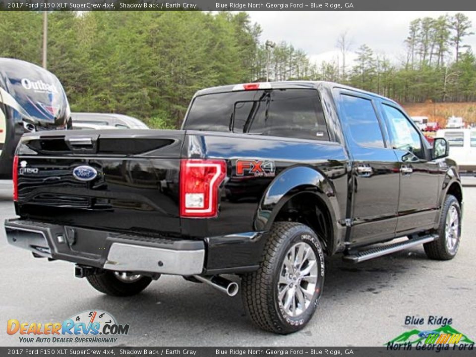 2017 Ford F150 XLT SuperCrew 4x4 Shadow Black / Earth Gray Photo #5