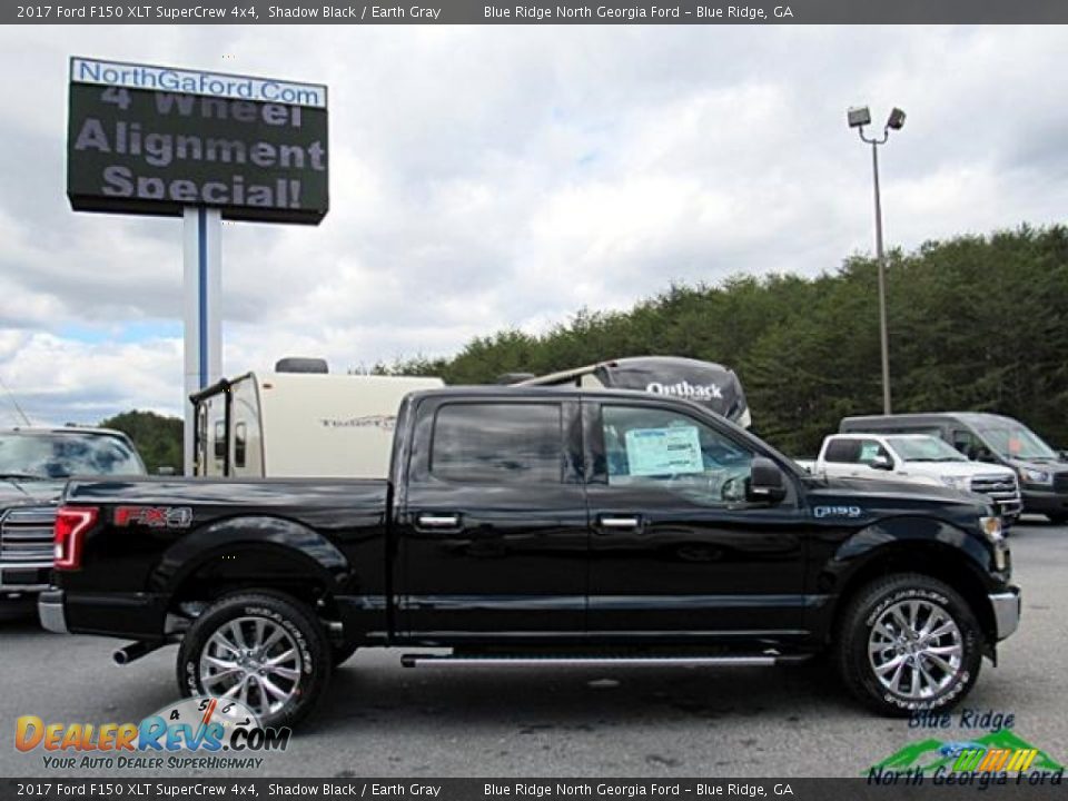 2017 Ford F150 XLT SuperCrew 4x4 Shadow Black / Earth Gray Photo #6