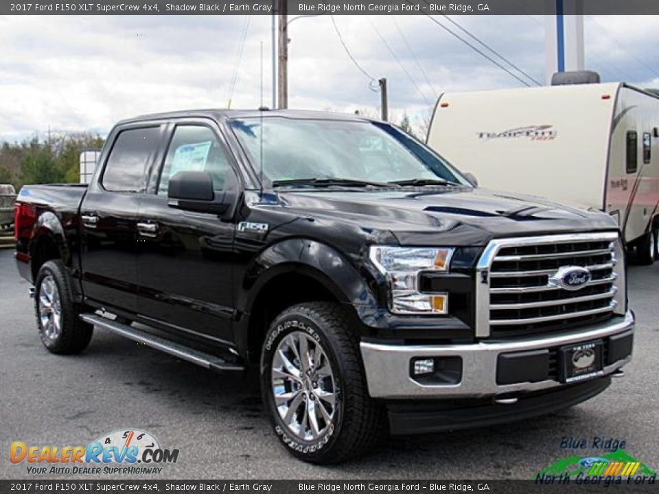 2017 Ford F150 XLT SuperCrew 4x4 Shadow Black / Earth Gray Photo #7