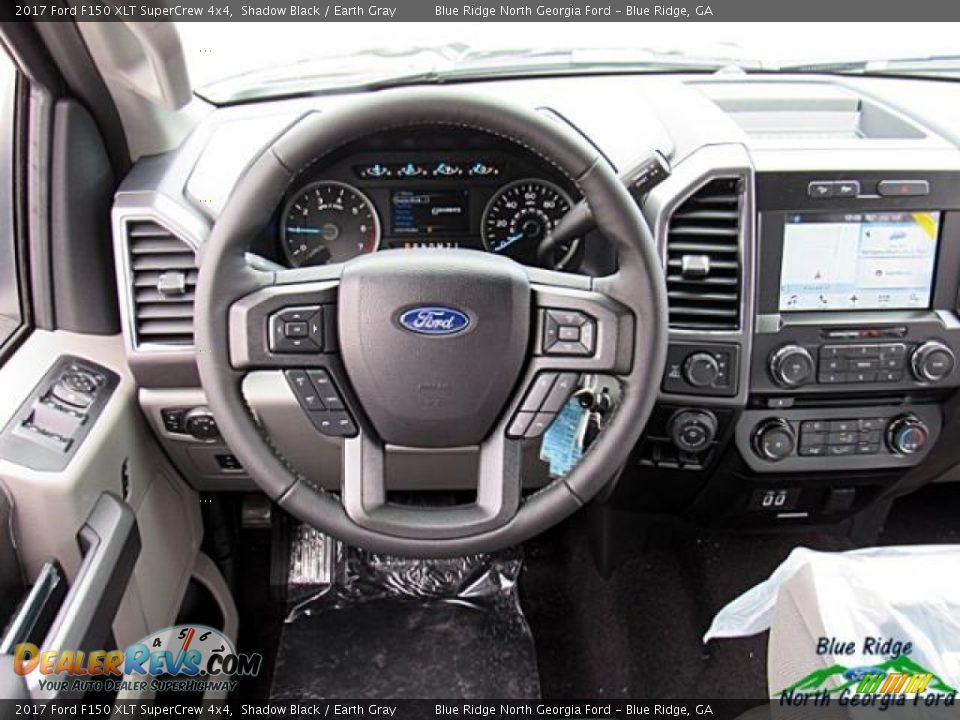 2017 Ford F150 XLT SuperCrew 4x4 Shadow Black / Earth Gray Photo #16