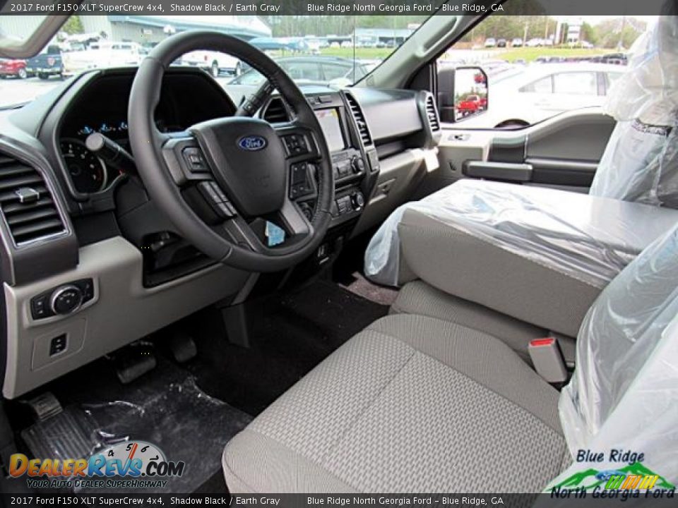 2017 Ford F150 XLT SuperCrew 4x4 Shadow Black / Earth Gray Photo #32