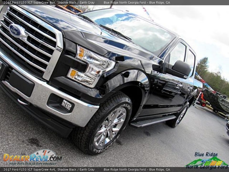 2017 Ford F150 XLT SuperCrew 4x4 Shadow Black / Earth Gray Photo #36
